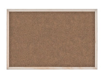 Set of 5 Tableros De anuncios  De Corcho Para Pared 24''X16''  Marco De Madera