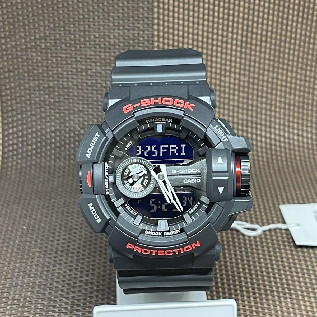 Casio G Shock GA 400HR 1A Special Color Model Red Black Analog Digital Men Watch eBay