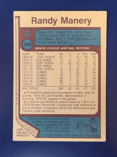 1977-78 tarjetas de hockey O-Pee-Chee OPC completa tu conjunto eliges #265 - 396 - Imagen 199 de 211