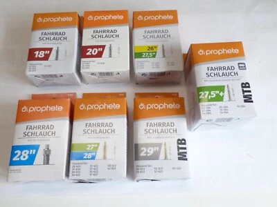 Fahrrad Schlauch 18" 20" 24" 26" 27,5" 27/28" 29" Zoll City Fahrrad Rad PROPHETE