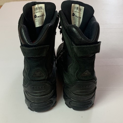 Rocky Black Leather Combat Boots Women’s Size 7 - Picture 3 of 7