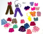 25 Piece Vintage Barbie Clothes Lot Summer Styles Shorts Skirts Tanks Colorful