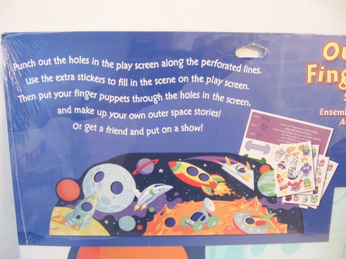 NEU Hallmark Weltraum Fingerpuppen Aufkleber Activity Kit Alter 6+ - Bild 6 von 6