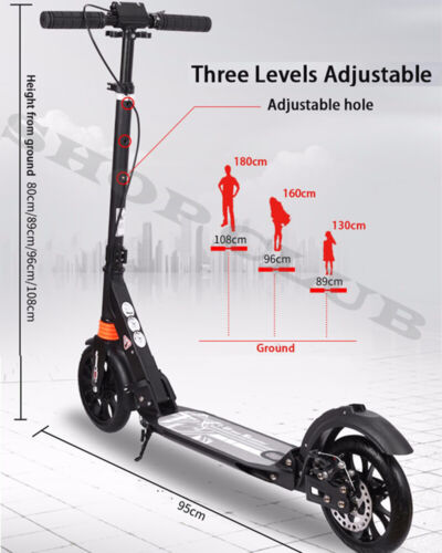 DISC BRAKE Scooter AUPREMIUM Dual Suspension Adult Child Commuter Scooter - Picture 6 of 7