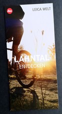 Leica Prospektkarte Leica Welt "Lahntal entdecken", DIN-Lang, 2 Seiten, Neu!