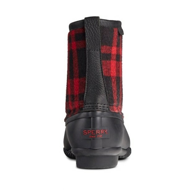 Sperry Saltwater Top-Sider Buffalo Plaid‎ Wool Duck Rain Winter Boot Mens 10.5 Sperry Saltwater Top-Sider Buffalo Check Wool Duck Rain  main image 2