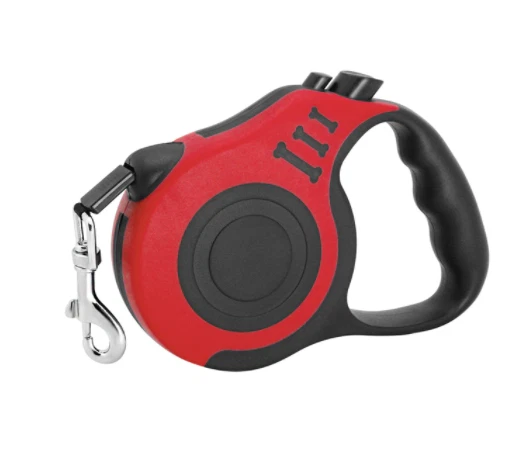 Red retractable sale dog lead