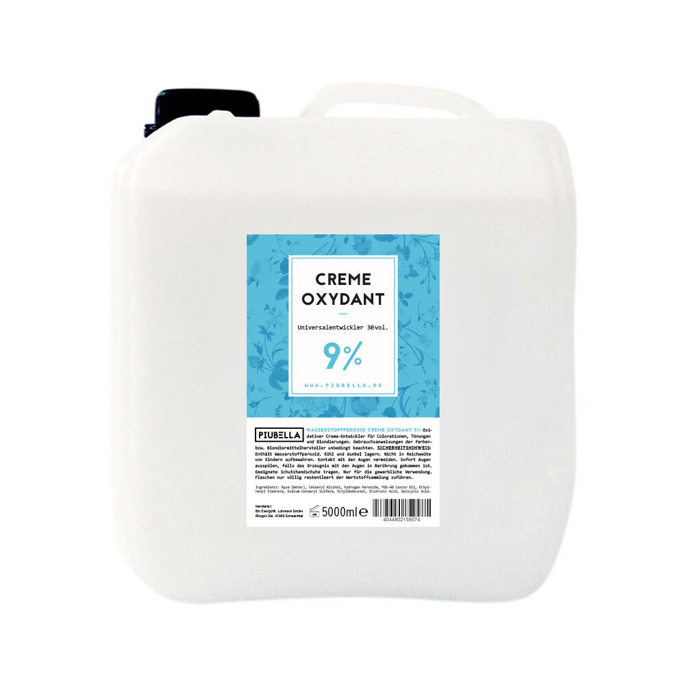 Универсальный проявитель Piubella Cream Oxydant 9 5000 мл - Профессиональное качество 3290₽