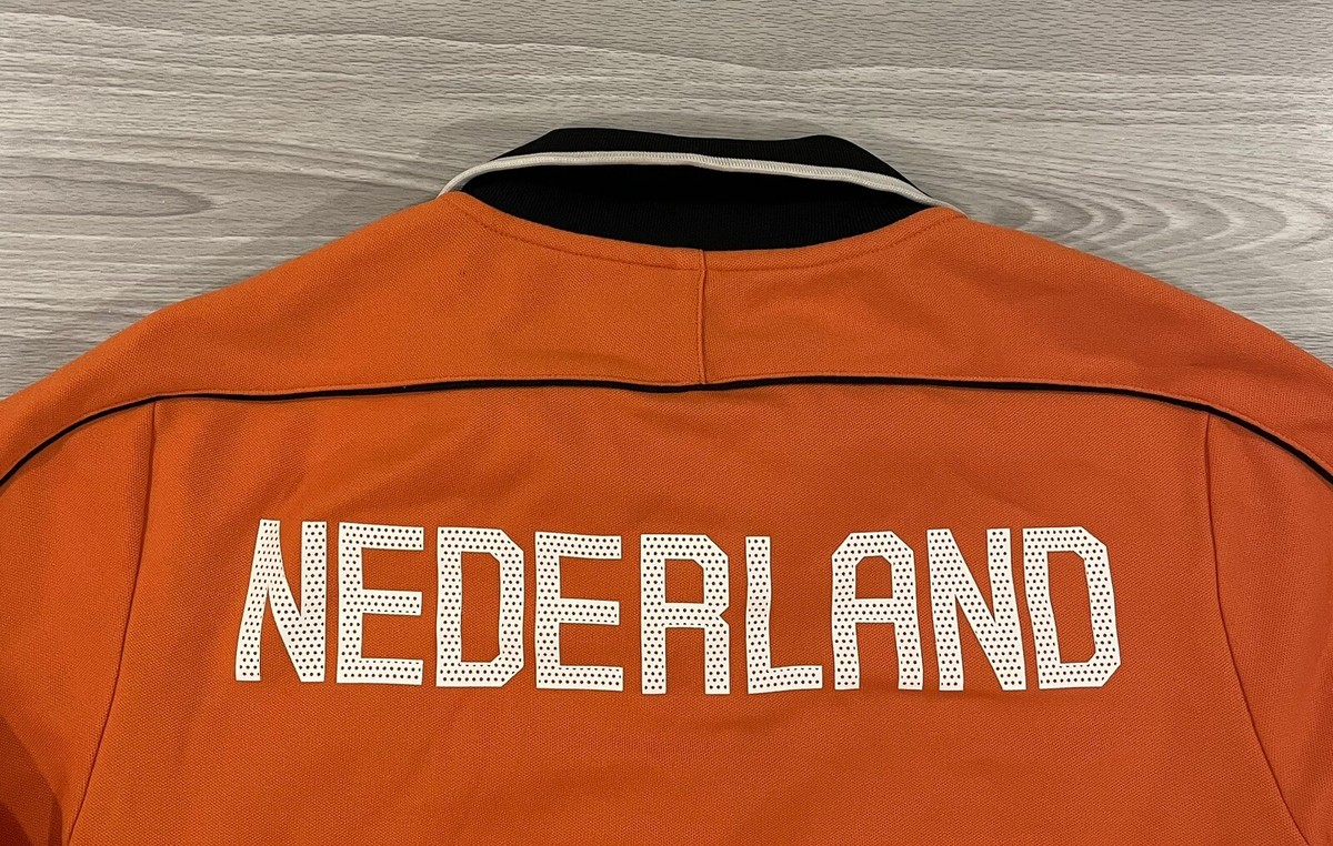 Nike Netherlands Football Soccer Track Top Jacket Orange