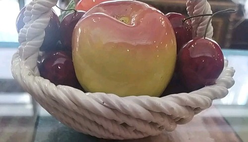 Cestino Di Frutta In Ceramica Smaltata Made In Italy  - Imagen 7 de 7