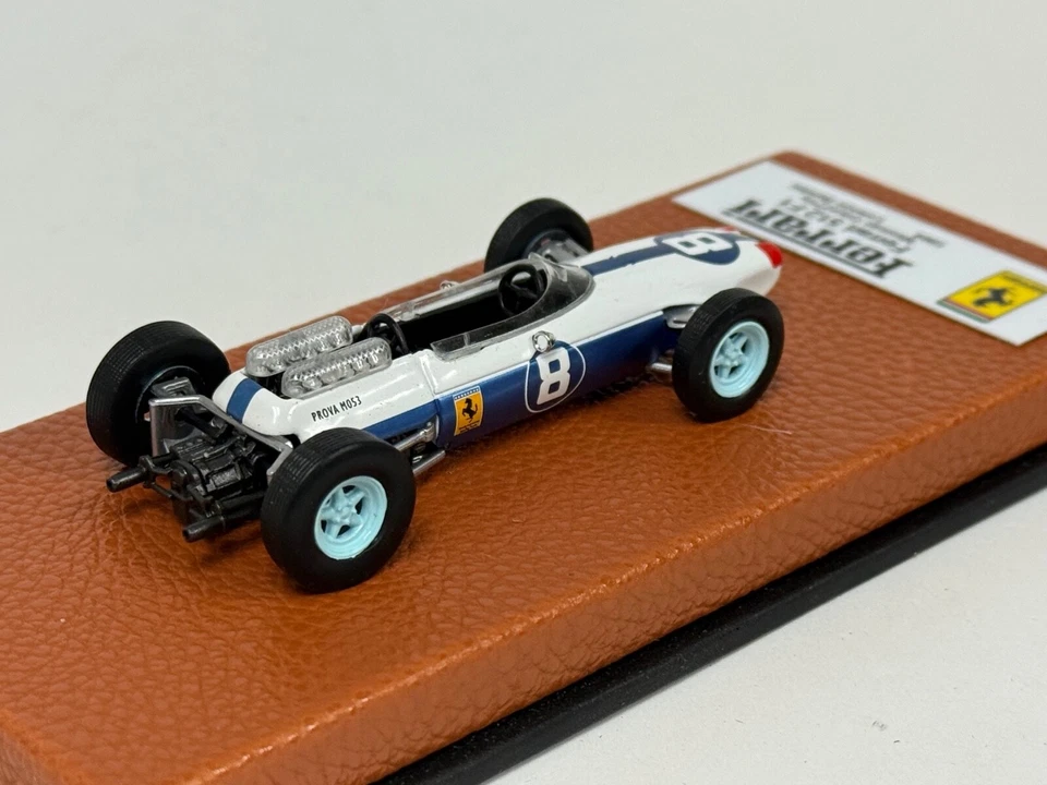 1/43 Ferrari 512 F1 de 1964 F1 Temporada de Lorenzo Bandini Base de cuero JPN233 Foto 3 de 4