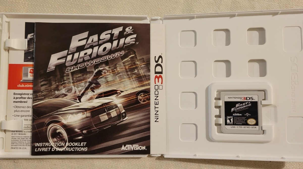 Fast & Furious: Showdown Nintendo 3DS - 2013 - Complete