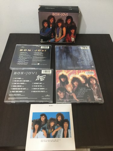 Bon Jovi boxset 4 x cds booklet and slipcase rare box set 1990s - Picture 16 of 23