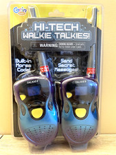 Grin Studios HI-Tech Walkie Talkies Radio Built Code Functions Send Secret Msg