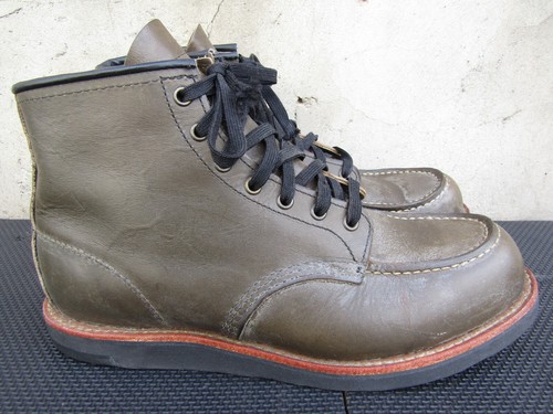 Red Wing Heritage Moc Toe Alpine Portage Green 8828 Size 12 D Olive 6” Boots - Imagen 5 de 10