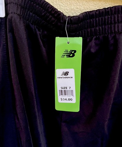 NWT NEW BALANCE Black/Gray/Neon Green/White Athletic Pants KidsBoys Size 7 - Picture 9 of 17