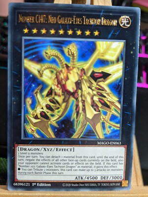 Nummer C107: Neo Galaxy-Eyes Tachyon Dragon MAGO-DE063 Gold Rare NM Yugioh Karte