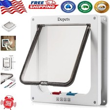 Compact Weather-Resistant Cat Door   4 Switching Modes for Maximum Control