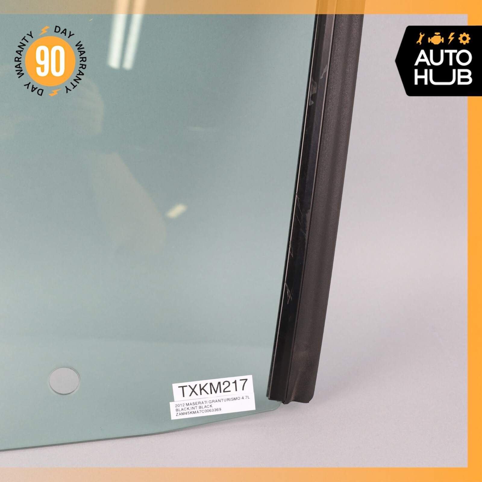 Maserati GranTurismo S M145 Convertible Rear Right Quarter Window Glass OEM 8k