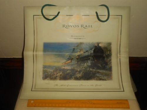 Vintage ROVOS RAIL Afrika Eisenbahn Souvenir Einkauf Geschenk Tasche 14" x 13" - Bild 2 von 12