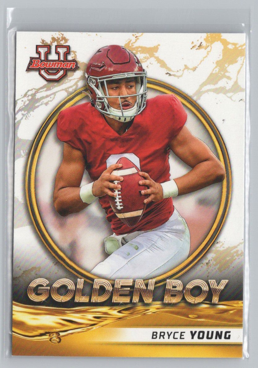 2021-22 Bowman University Bryce Young Golden Boy #GB-3 J