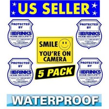Home Surveillance Security Camera Video Stickers Warning Decals Waterproof Signs