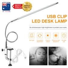 USB LED Rechargeable Clip Light Table Manicure for Reading Book Tattoo Lamp AUS