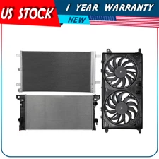 Electric AC Condenser Radiator Cooling Fan Kit For 2018-2019 Ford Expedition