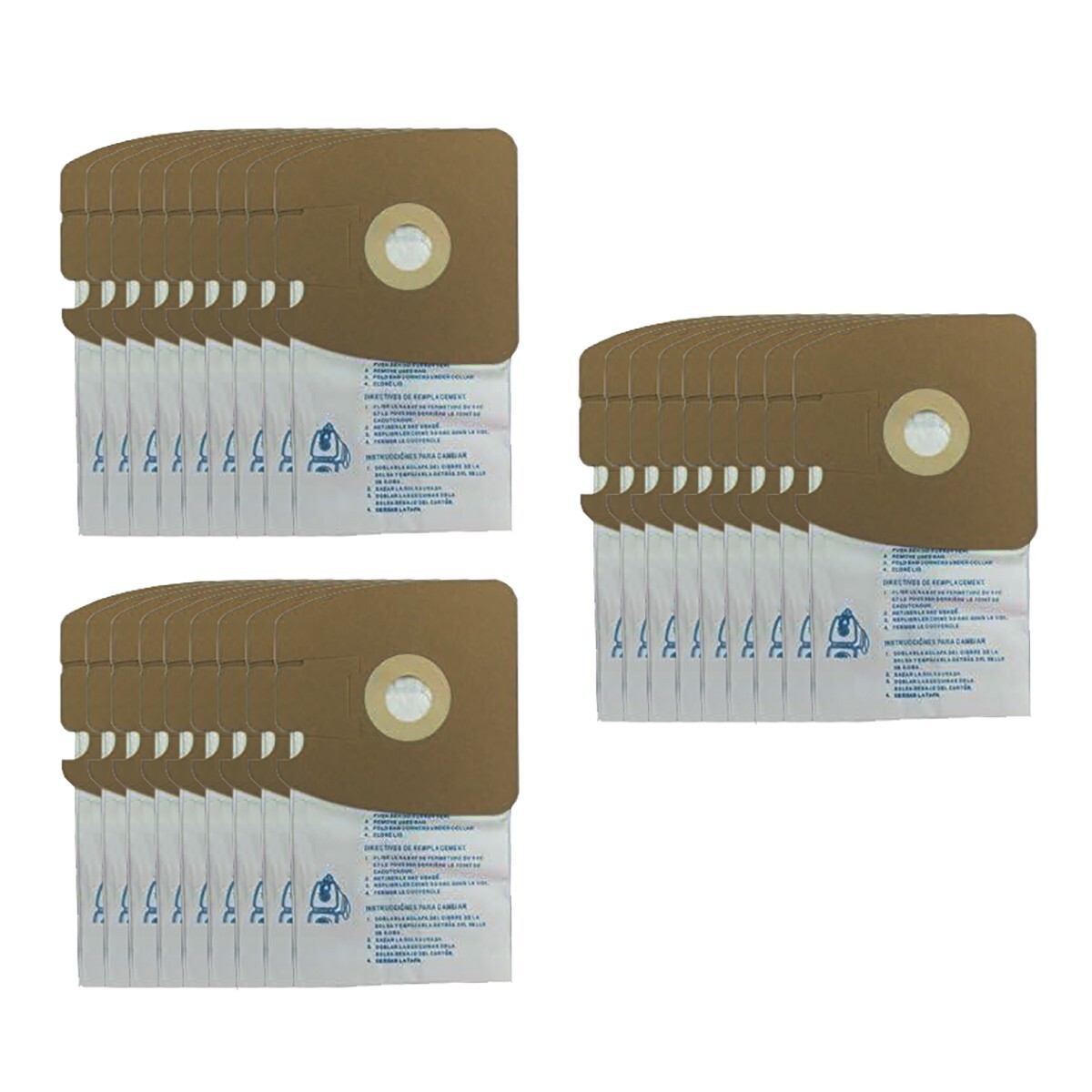 9-Pack Vacuum Bags Compatible White Eureka Mighty Mite 3670 And 3680 Series Canisters, MM Vacuum Bags 60295a 60295b 60295c 60297a