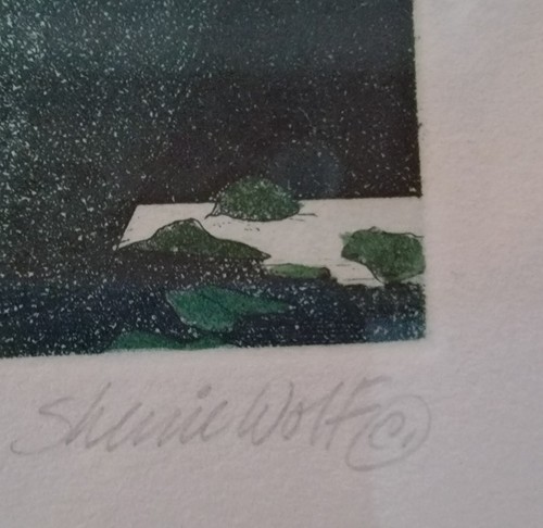 Signed Original Sherrie Wolf Numbered Colored Print Framed "Roses" 32/150 - Picture 6 of 9