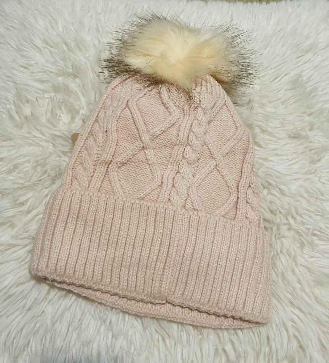 UGG Baby Pink Knit Beanie Brand New UGG Knit Wool Blend Beanie on SALE | Saks OFF 5TH main image 4