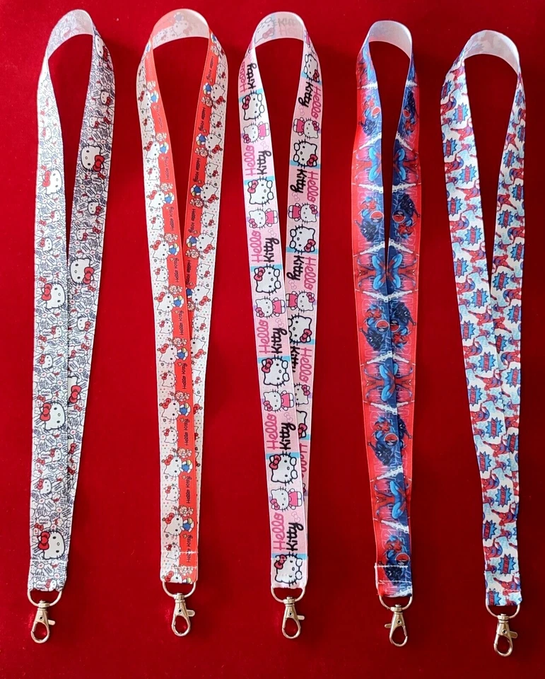 Halsband mit Karabiner Schlüsselanhänger Spider-Man Hello Kitty - Bild 1 von 1