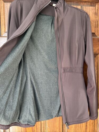 Lululemon Round Trip Full Zip Jacket Pelt Purple Size 8 Lined