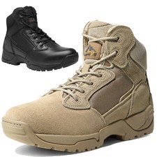 Men's Military Boots Tactical Boots Motorcycle Combat Ankle High Hiking Boots