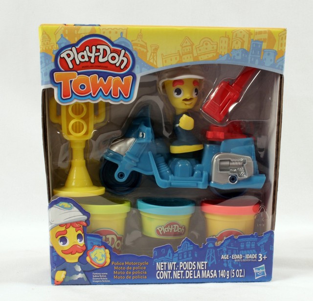 play doh town police motorcycle