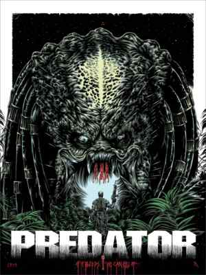 Predator If it Bleeds We Can Kill It Movie Film Poster Giclee Print 18x24 Mondo