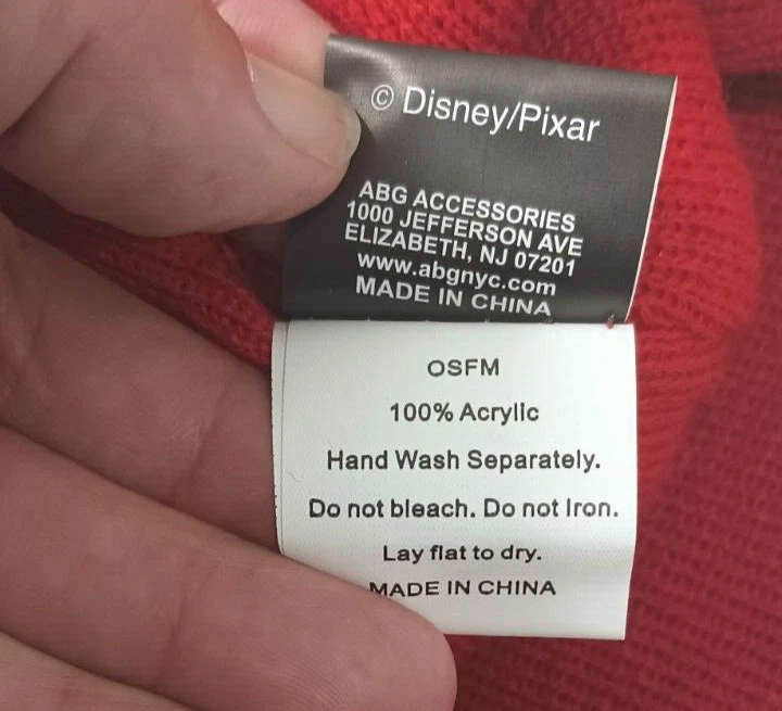 Gorro Cars Gorro Juvenil Rojo Amarillo Tejido Niños Disney Dibujos Animados Steve Mcqueen Foto 4 de 4