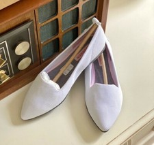 Giesswein Slippers size 6/36, Giesswein White Ballet Slip Ons, New in Box