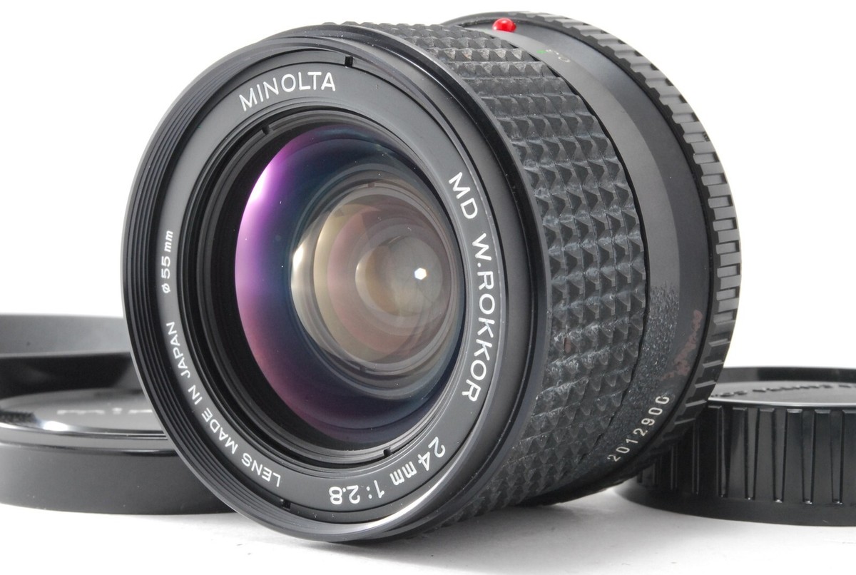 NEAR MINT】MINOLTA MD W.ROKKOR 24mm f/2.8 Wide Angle MF Lens