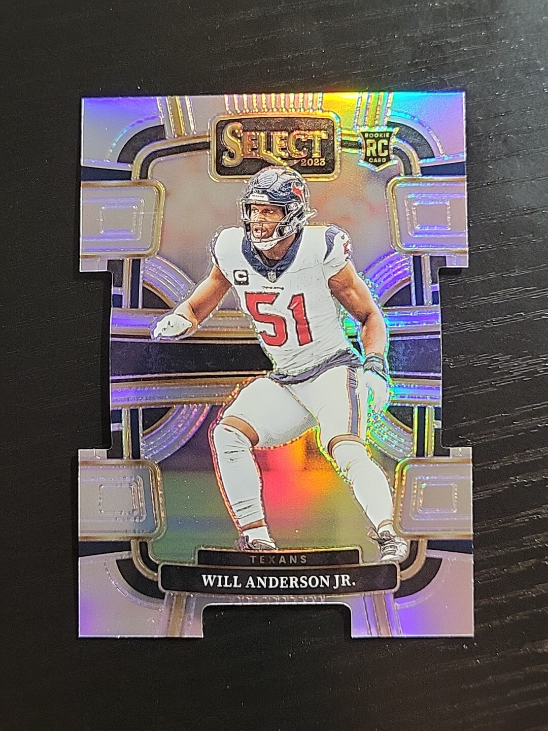 2023 Panini Select Will Anderson Concourse Silver Prizm Die-Cut #40 RC Texans