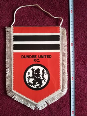 Fanion Vintage Dundee United FC - Banderin Écossais De Football - Wimpel