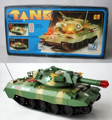 RARE VINTAGE 90'S BIG MILITARY TANK 12