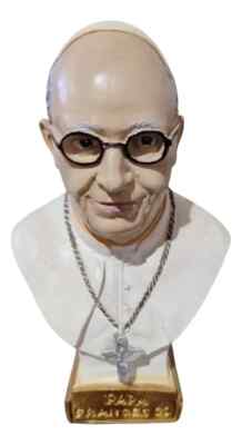 POPE FRANCIS - Gypsum Figure 3D - Size 9 x 13 cm Length x Height - Argentina