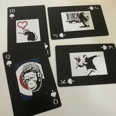 トランプ Banksy Exhibition Official Playing Cards Banksy Exhibition Official Catalog Playing Cards / Genius or