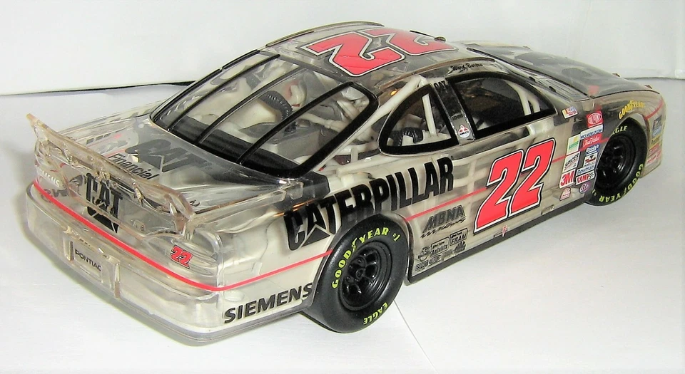 HOT WHEELS / WARD BURTON / #22 CATERPILLAR / 1999 PONTIAC GRAND PRIX / CLEAR CAR - Image 2 of 4