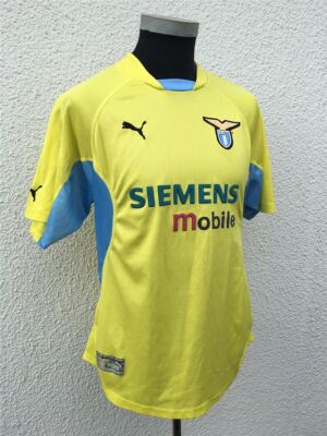 Puma S.S. Lazio Rom Fußball Trikot Jersey Siemens mobile 2001/02 Gelb Gr. M