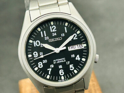[Exc+5] 1 DAY SHIP Seiko 5 7S26-3060 Date Green Dial Automatic Men s Watches