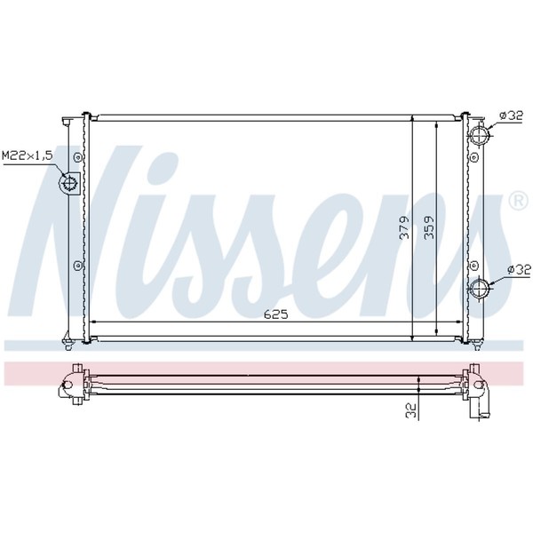 KüHler WasserküHler Passend FüR VW Passat Variant 3A5 35I 1.9 TD 3A2 1E7 1H2-image
