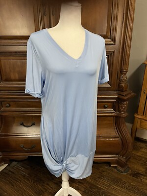 Romantic Hut Women Light Blue Casual Dress S