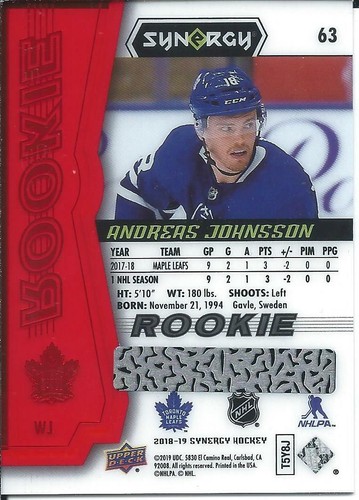 2018-19 Upper Deck Synergy Rookie Red Scratched Bounty "You Pick from list" - Picture 44 of 103